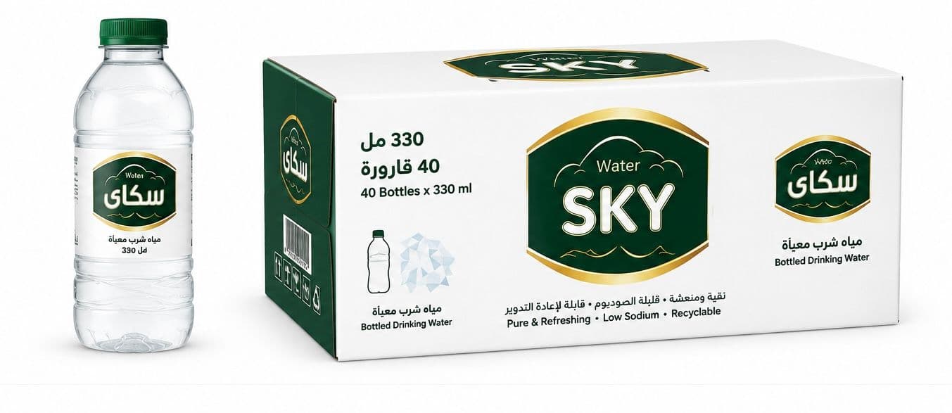 كرتون مياه سكاي 330 مل 40 عبوه