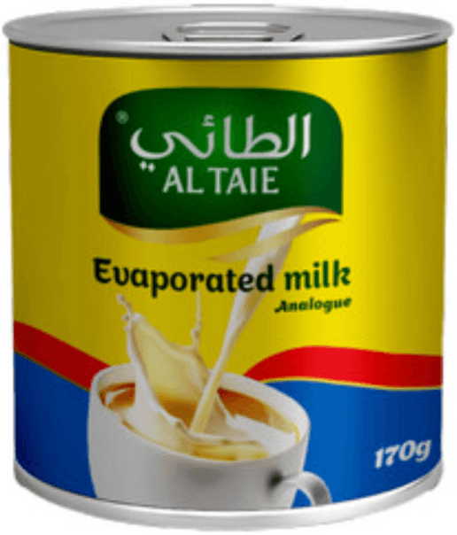 كرتون حليب مبخر الطائي 170 مل * 48