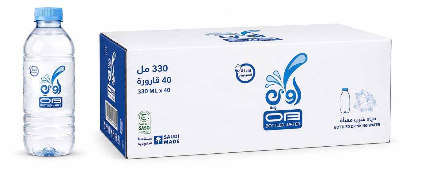 كرتون مياه اوبي 330 مل 40 عبوه