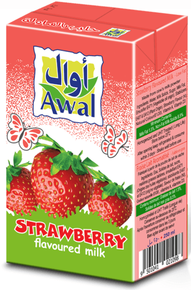كرتون حليب اوال فراولة 250 مل * 24